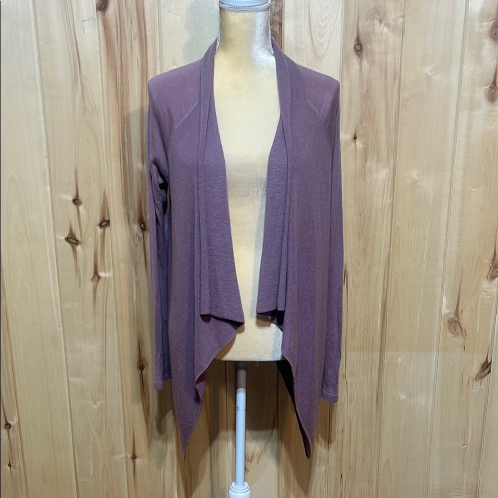 Toad and Co Open‎ Cardigan Womens Large Waterfall Pockets Lagenlook Size M